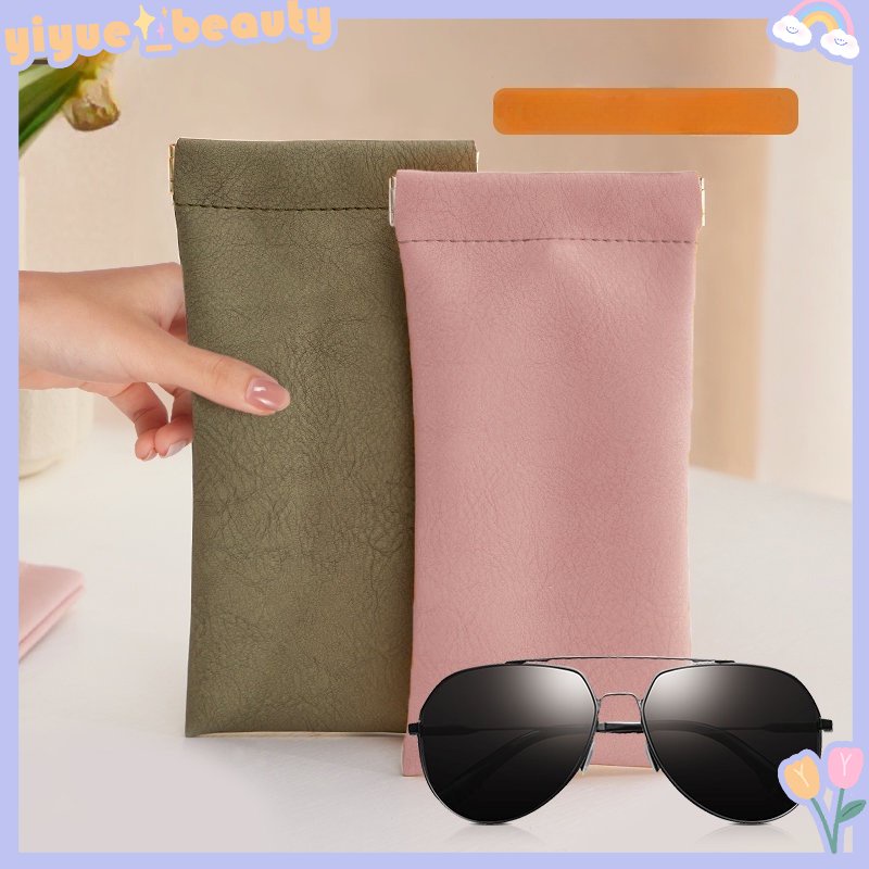 Hộp Đựng Mắt Kính Bằng Da PU Mềm Tự Đóng Tiện Dụng Mang Theo Du Lịch