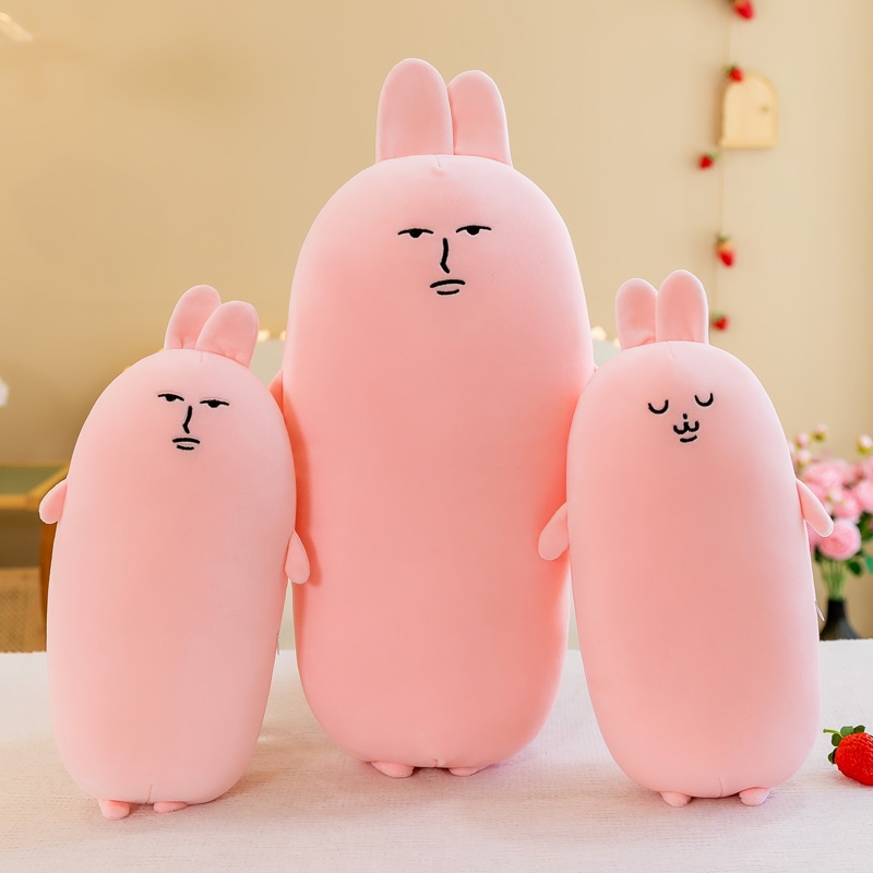 Gối Tựa Lưng Siêu Mềm Họa Tiết Thỏ Hoạt Hình Dễ Thương