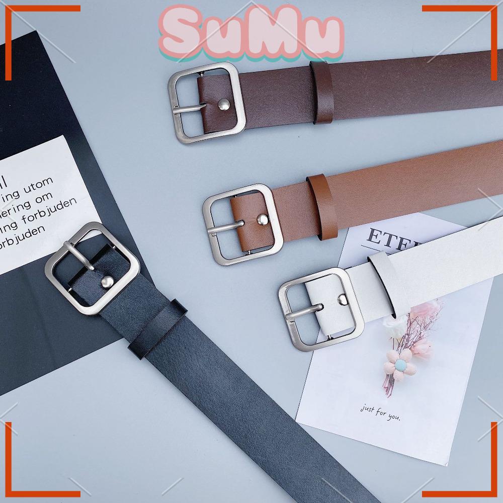 SUMU Thắt Lưng Da Kiểu Dáng Đơn Giản Thời Trang Dành Cho Nữ