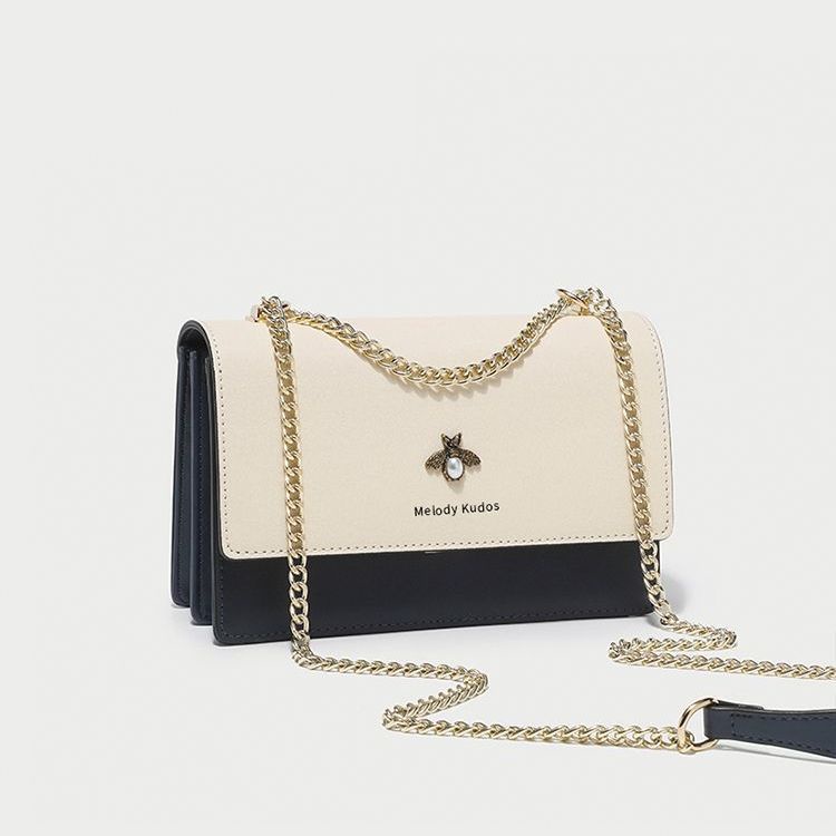 Túi Đeo Vai / Kẹp Nách Hình Vuông Cỡ Nhỏ Phối Dây Đeo Sợi Xích Thời Trang 2023 Cho Nữ