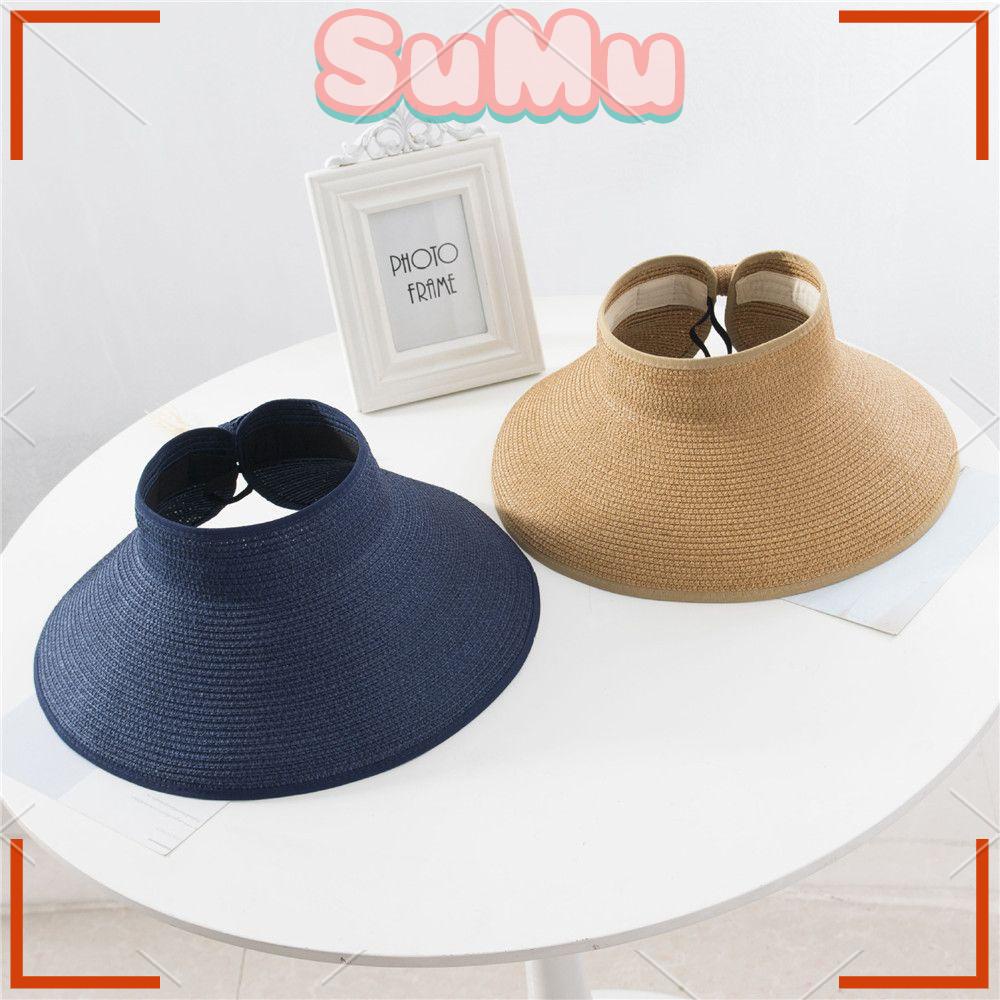 SUMU Mũ Cói Rộng Vành Chống Tia UV Cao Cấp Thời Trang Cho Nữ