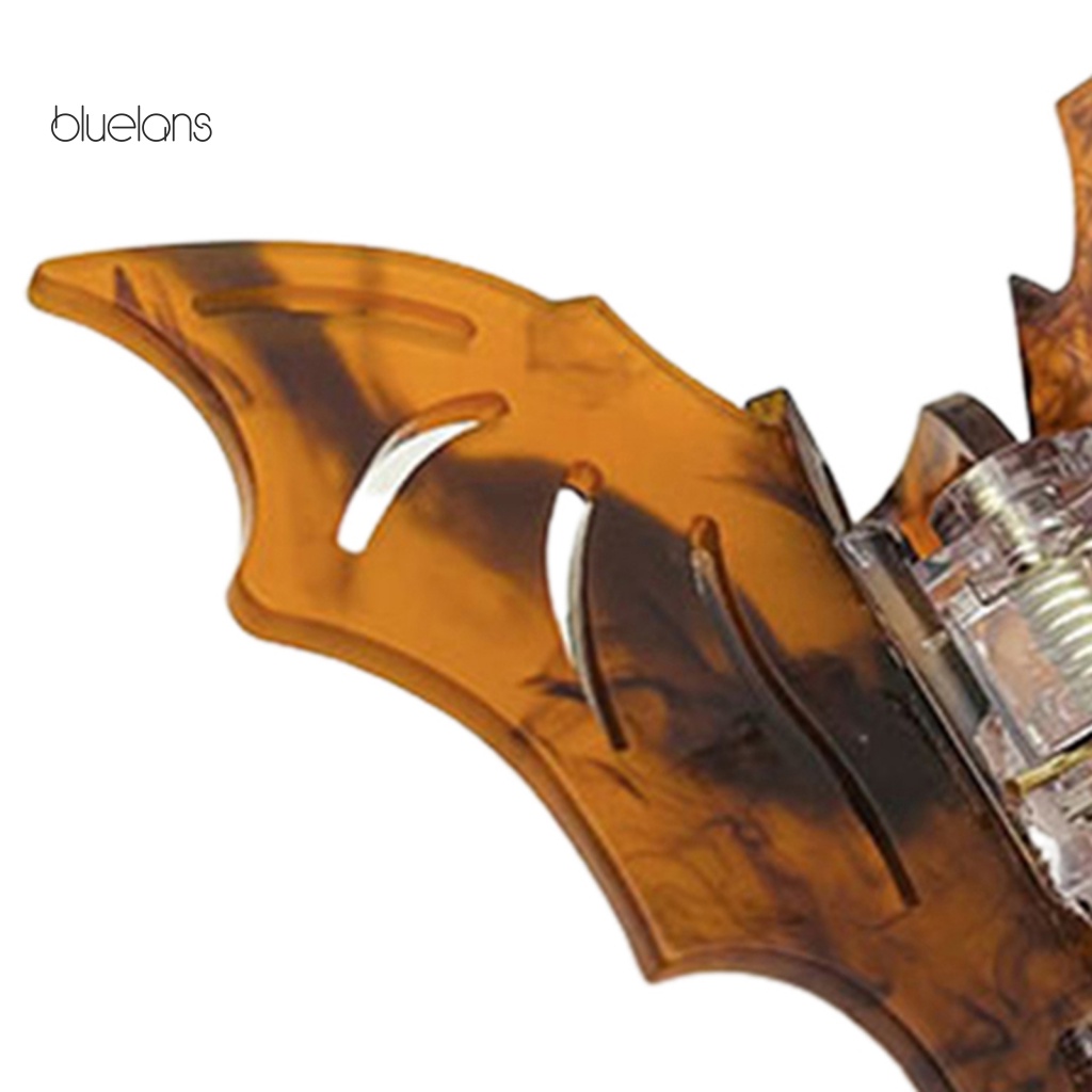 Kẹp Tóc Hình Dơi Màu Trơn Chống Trượt Phong Cách Gothic