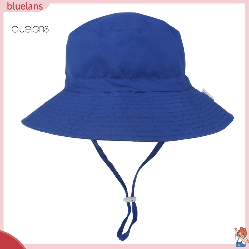 Mũ Rộng Vành Chống Tia UV Thoáng Khí Màu Sắc Đơn Giản Dành Cho Bé