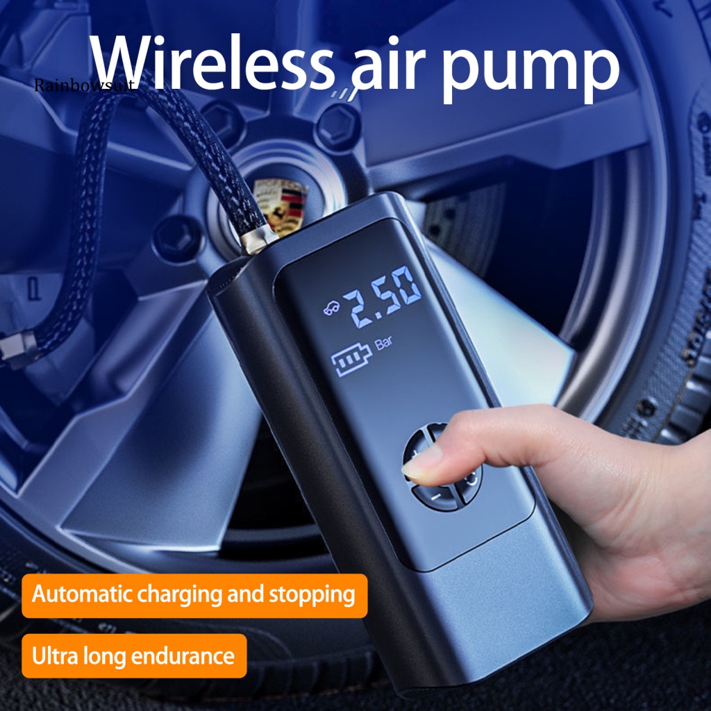 Máy Bơm Hơi Lốp Xe Hơi Tự Động 4 Chế Độ 60W Max 150PSI Màn Hình LED Kỹ Thuật Số Thông Minh