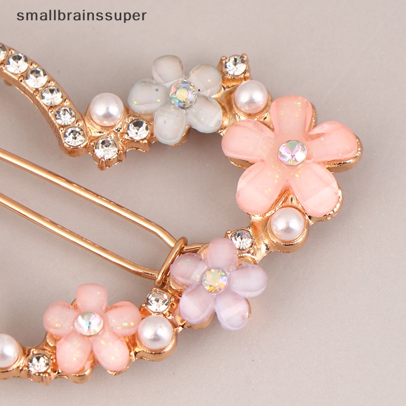 Kẹp Tóc Nhỏ Hình Hoa Mặt Trăng Đính Đá Cho Nữ SBS