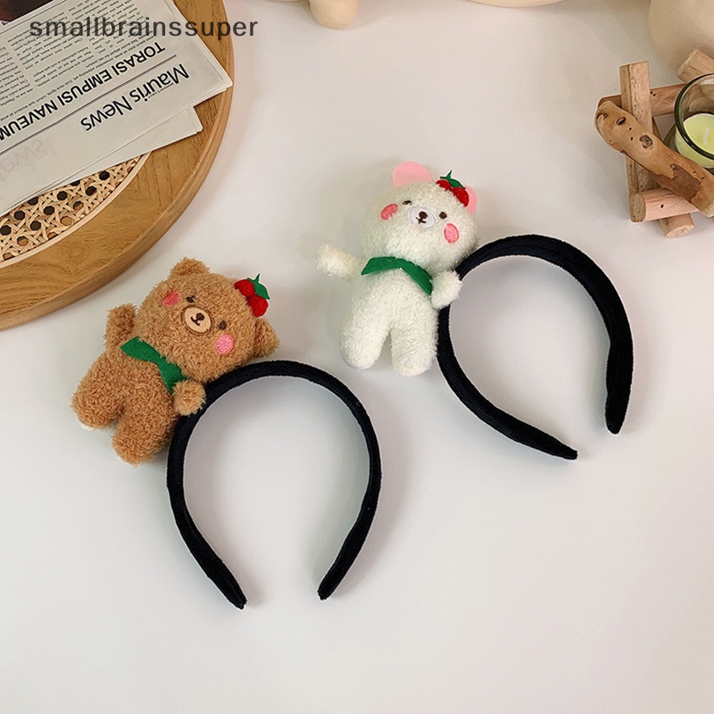 Băng đô cài tóc rửa mặt Hình Gấu Bông Dễ Thương Cho Bé Gái