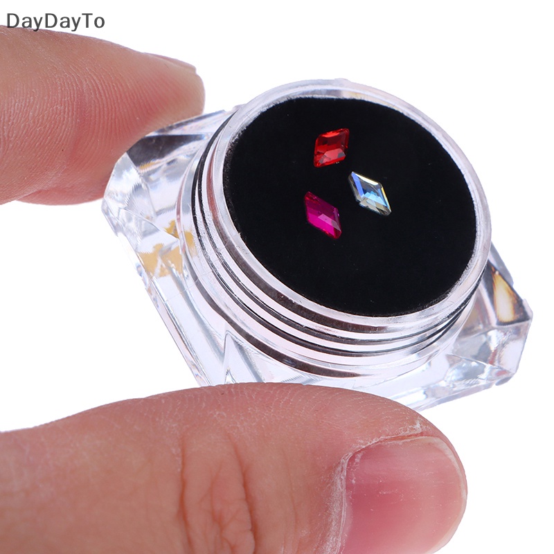 Hộp 3 Phụ Kiện Trang Trí Răng Bằng Acrylic Hình Kim Cương