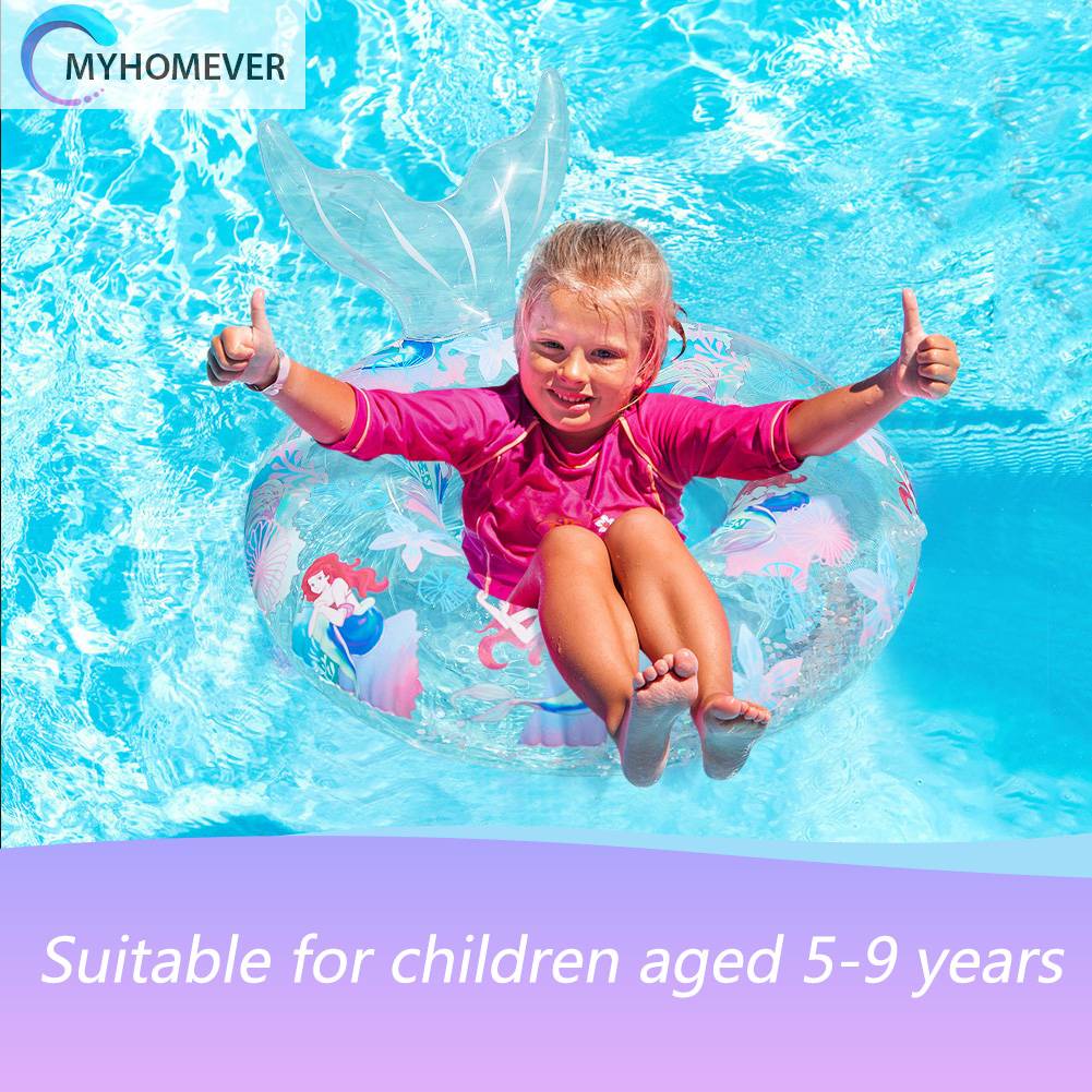 Phao Cứu Sinh PVC Đính Kim Sa Lấp Lánh Di Động Tiện Dụng Cho Bé