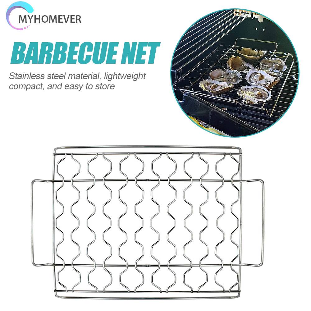 Vỉ Nướng BBQ Bằng Thép Không Gỉ Tái Sử Dụng Tiện Lợi