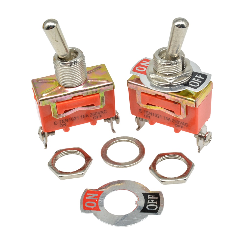 RIRIHI Công Tắc Nút Đồng 250V / 15A E-TEN1021 29 * 14.5MM 2-pin 2nd