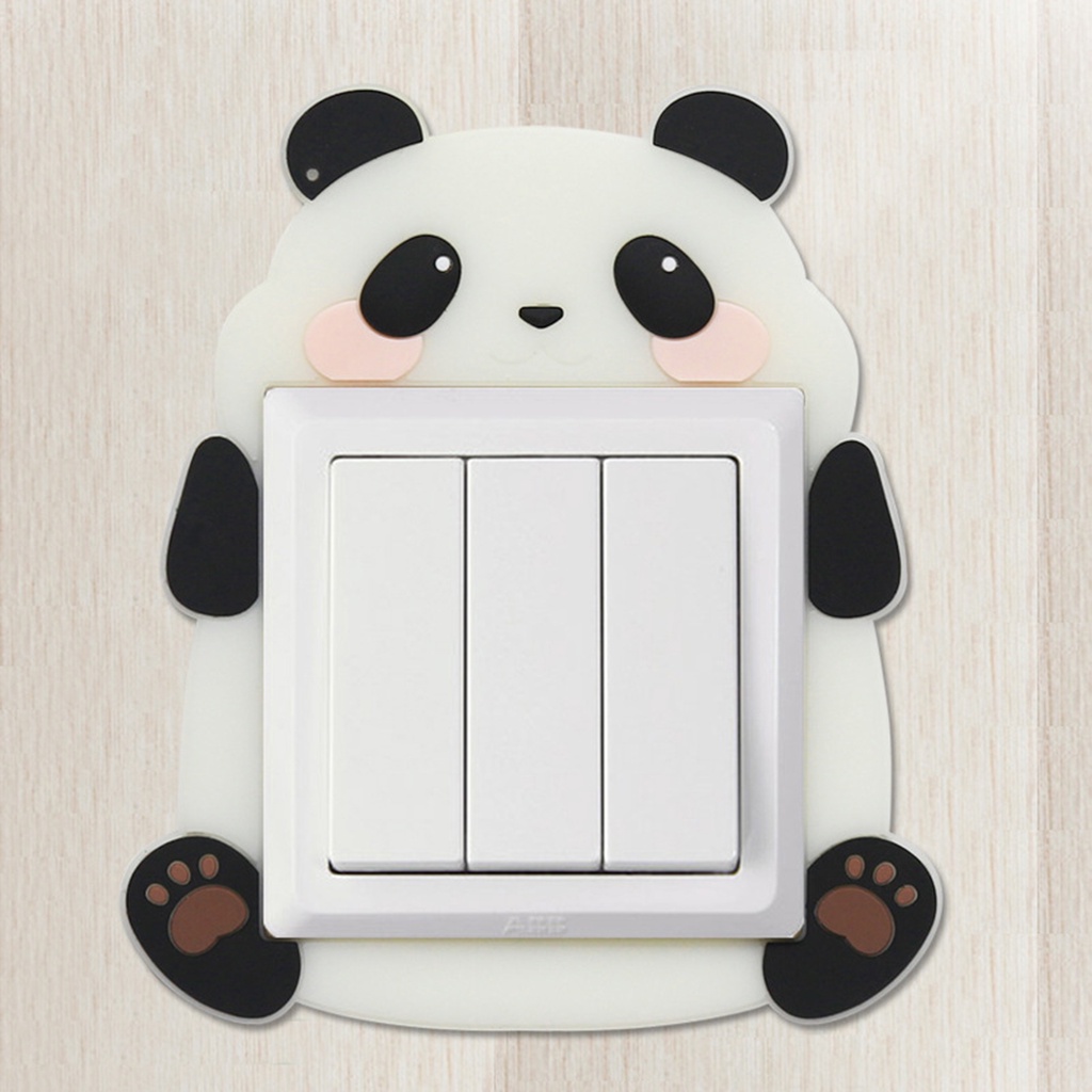 Miếng Dán Công Tắc Bằng PVC Chống Thấm Nước Màu Dạ Quang Dễ Thương Trang Trí Nhà Cửa