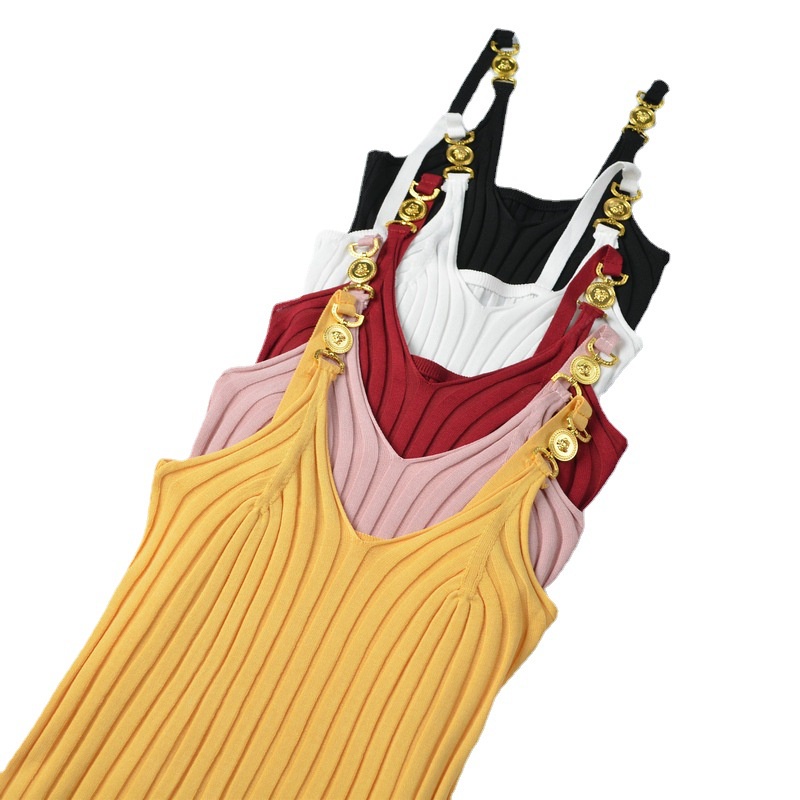 Áo Hai Dây Cổ Chữ V Dáng Ôm Thời Trang Mùa Hè Quyến Rũ Cho Nữ