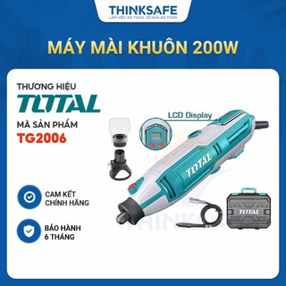 Ngân - máy mài khuôn mini total tg2006 công suất 200w, kèm 149 phụ kiện có chỉnh tốc bộ máy mài khắc 3.2mm
