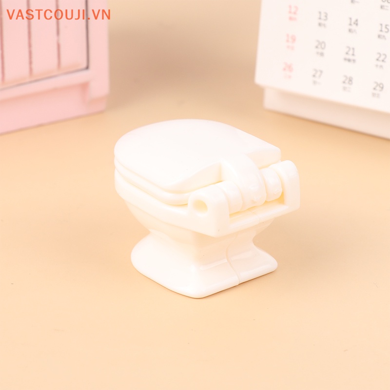 Mô Hình Bồn Cầu Trắng Trang Trí Nhà Búp Bê Tỉ Lệ 1: 12