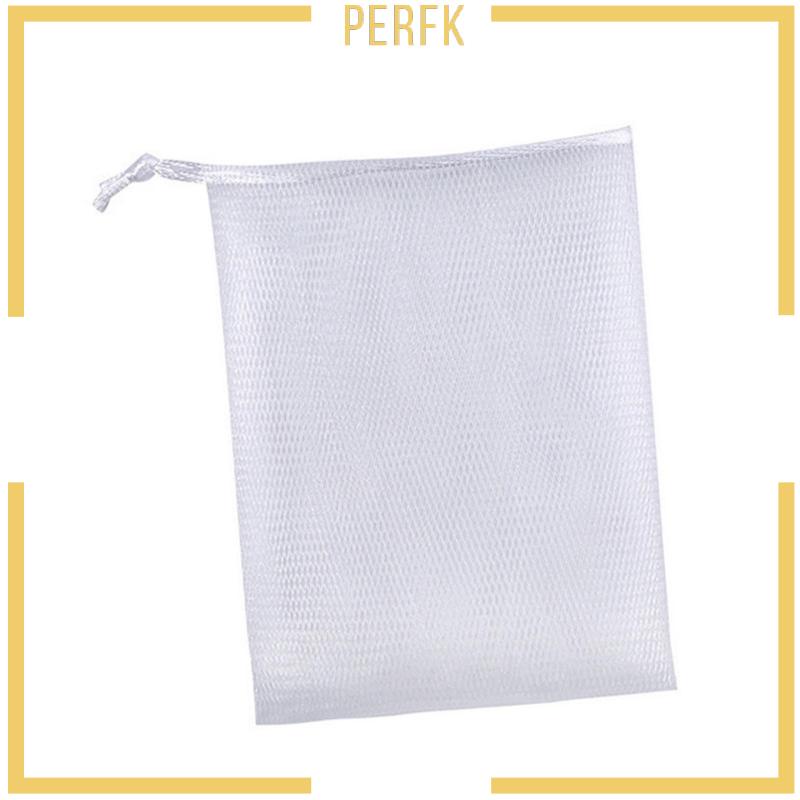 Túi Lưới Tạo Bọt Có Dây Rút Và Giá Đỡ Đựng Xà Phòng Giúp Tiết Kiệm Không Gian Cho