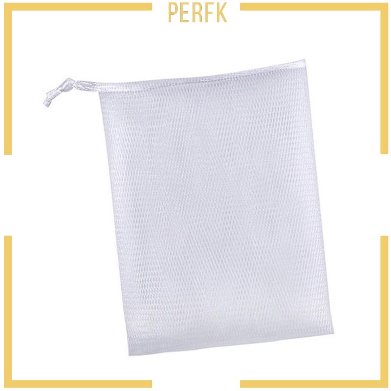 Túi Lưới Tạo Bọt Có Dây Rút Và Giá Đỡ Đựng Xà Phòng Giúp Tiết Kiệm Không Gian Cho