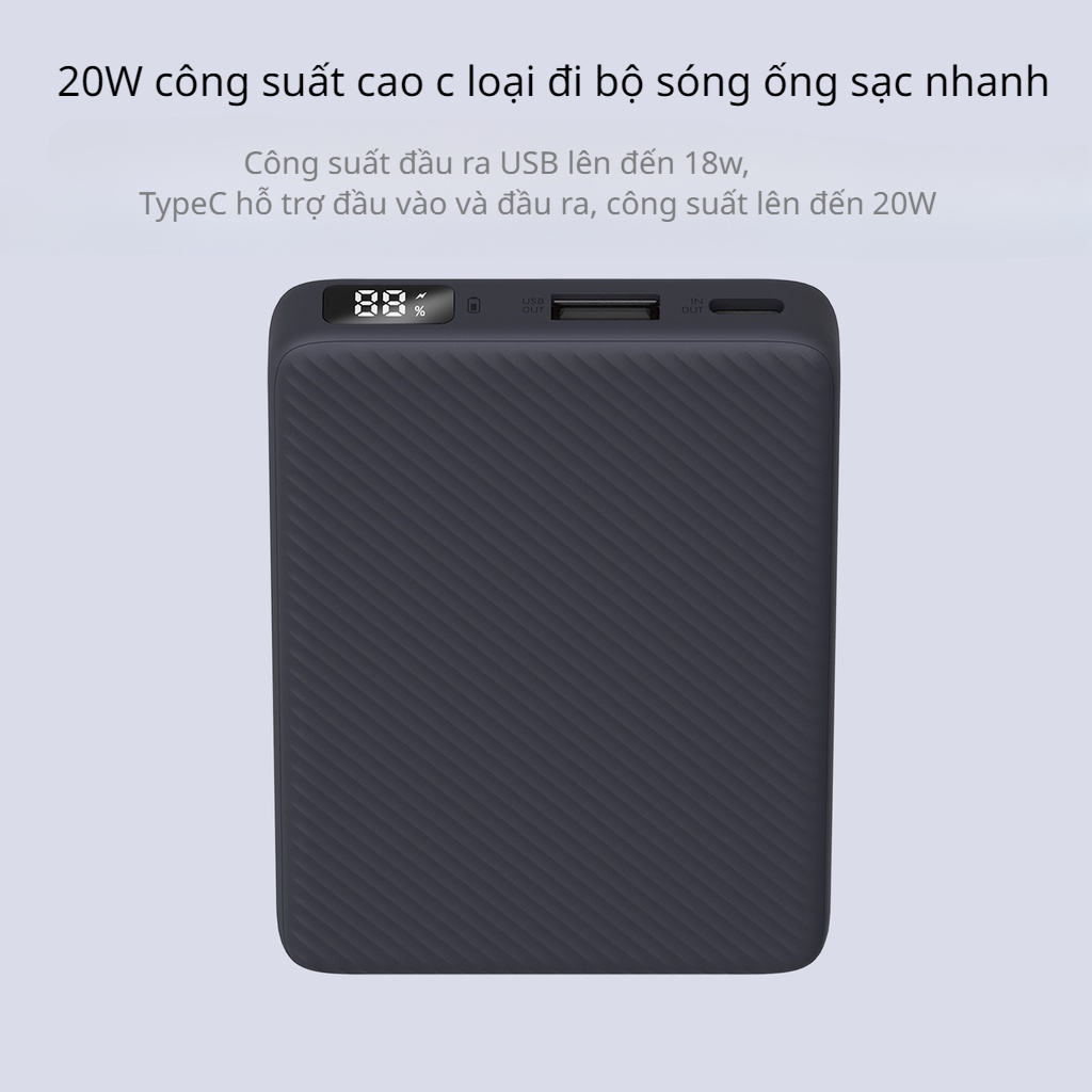 Sạc Dự Phòng Orsen E48 10000mAh QC 3.0 PD 20W Có Màn Hình LED Hiển Thị