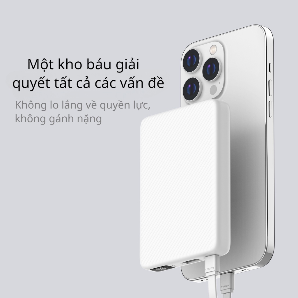 Sạc Dự Phòng Orsen E48 10000mAh QC 3.0 PD 20W Có Màn Hình LED Hiển Thị