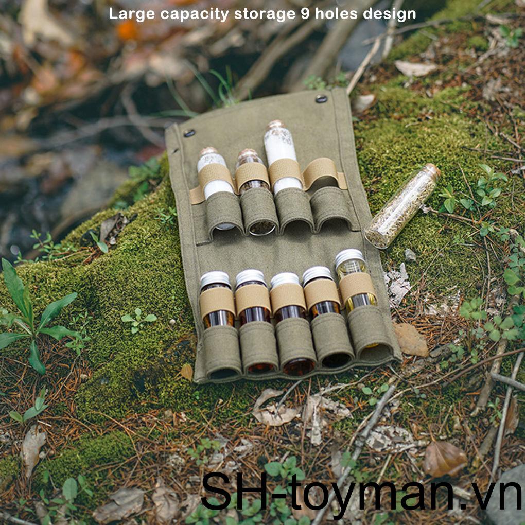 Túi Canvas Đựng Gia Vị Đa Năng Sức Chứa Lớn Tiện Dụng Khi Đi Cắm Trại