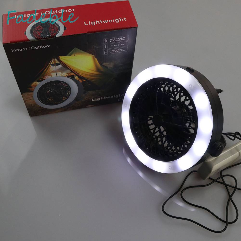 Quạt Treo Tích Hợp Đèn LED 3 Trong 1 Tiện Dụng Khi Đi Cắm Trại