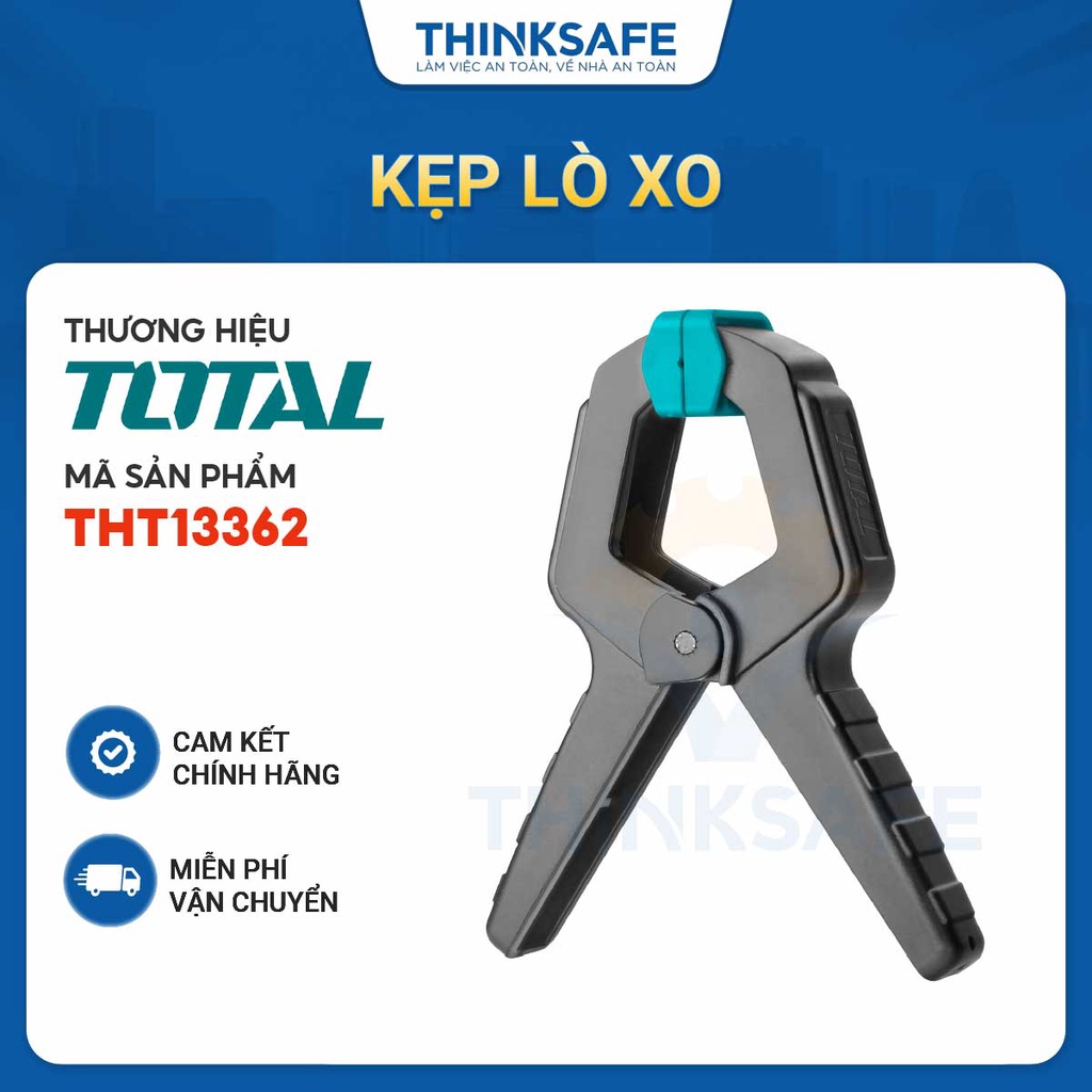 Kẹp lò xo 15KGS TOTAL THT13362 kẹp gỗ chữ A kích thước 6 inch chiều dài 150mm lực kẹp 15KGS miệng kẹp mở tối đa 68mm