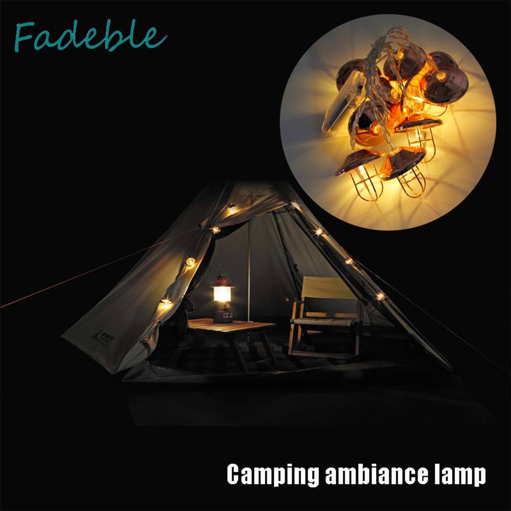 Dây Đèn Cắm Trại Chống Nước IPX4 50LM Phong Cách Retro