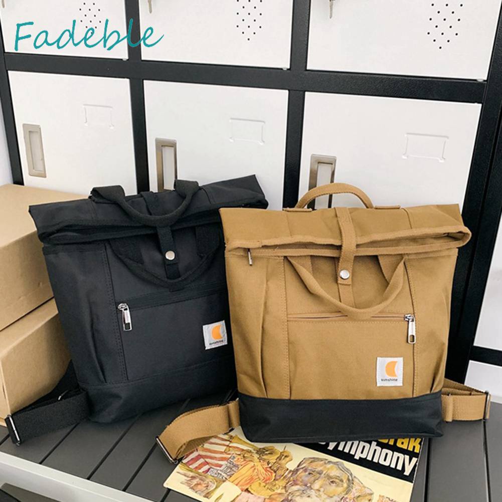 Túi Đeo Vai Bằng Nylon Có Khóa Kéo Tùy Chỉnh Tiện Dụng Cho Học Sinh