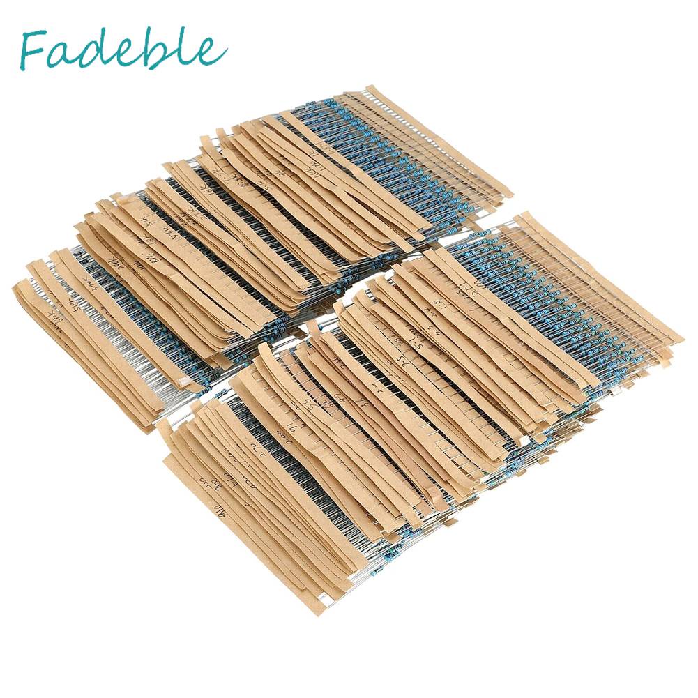 Set 2600 Điện Trở Màng Kim Loại 130 Giá Trị 1 / 4W 0.25W Chuyên Dụng