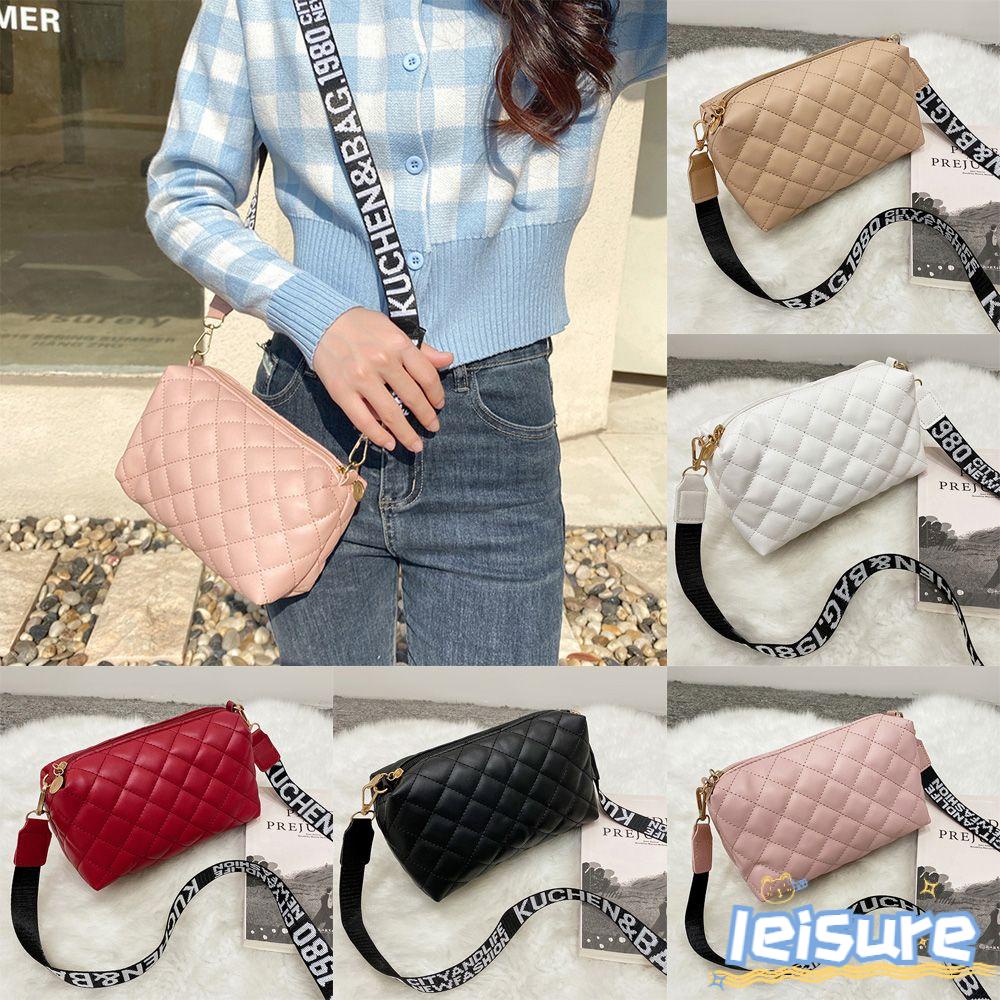 LEISURE Túi Đeo Chéo Da PU Thời Trang Cho Nữ