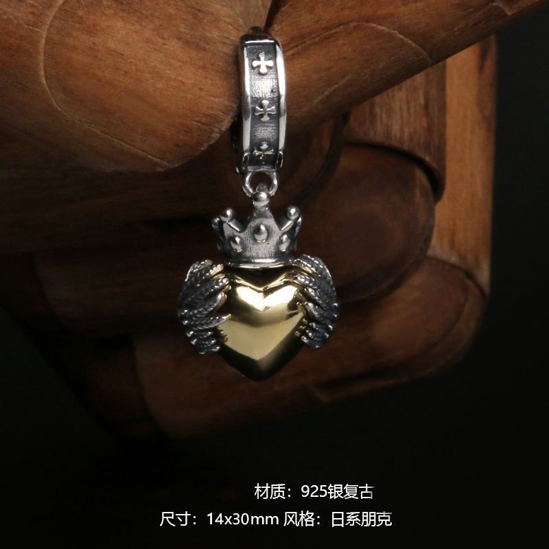 Khuyên Tai Hình Trái Tim Bay Phong Cách Âu Mỹ Cổ Điển Thiết Kế Mới Cao Cấp Dành Cho Nam Nữ