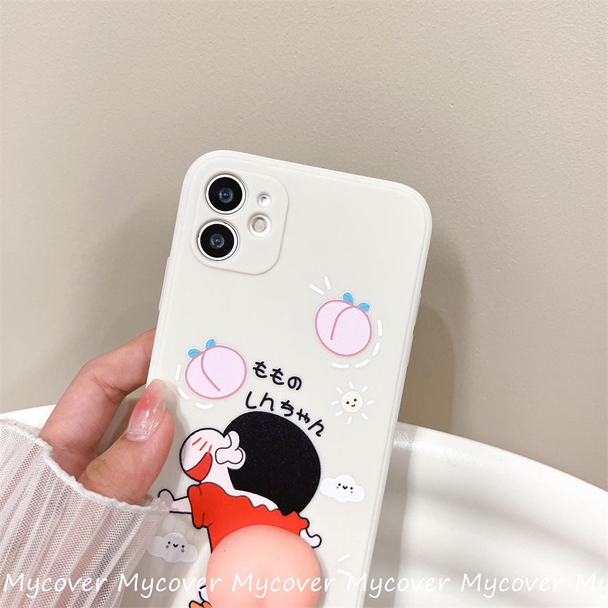 Ốp Điện Thoại Silicone Mềm Chống Sốc In Hình Quả Đào 3D Cho iPhone 11 12 13 14 Pro Max X Xr Xs 8 7 6 Plus SE 2020