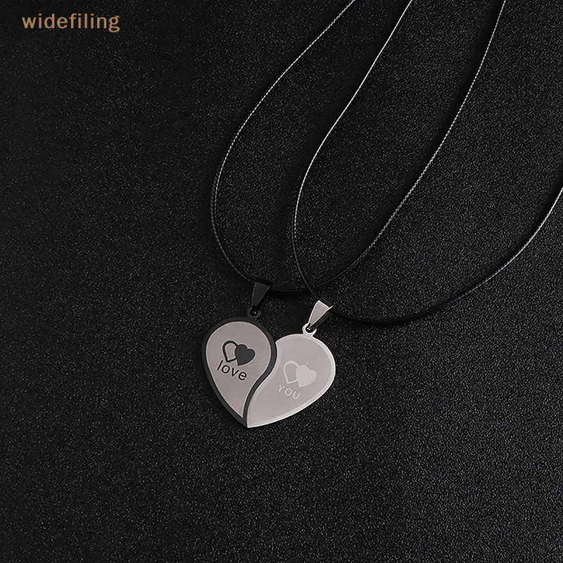 Vòng cổ Mặt Hình Trái Tim Bằng Thép Không Gỉ Dành Cho Cặp Đôi