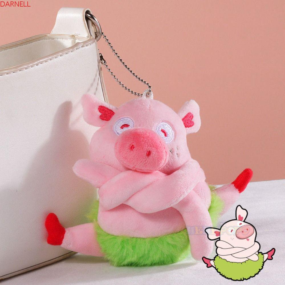 DARNELL Móc Khóa Hình Heo Hồng Hoạt Hình Dễ Thương