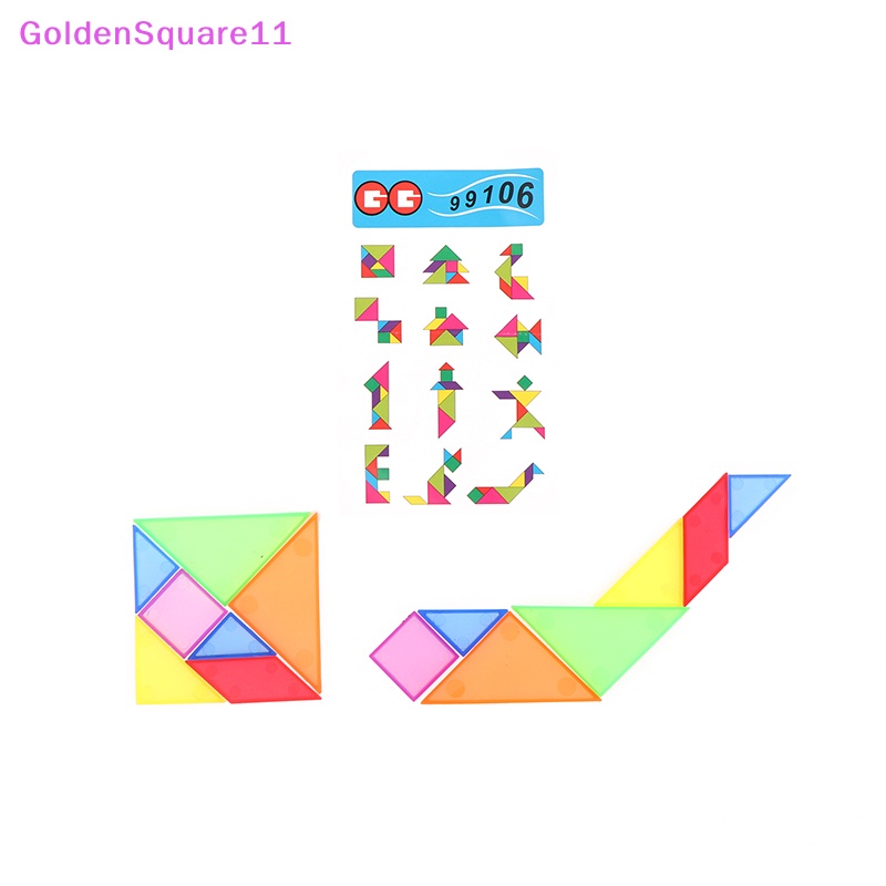 Bộ 5 Món Đồ Chơi Xếp Hình Tangram Mini Hỗ Trợ Phát Triển Trí Não Cho Bé