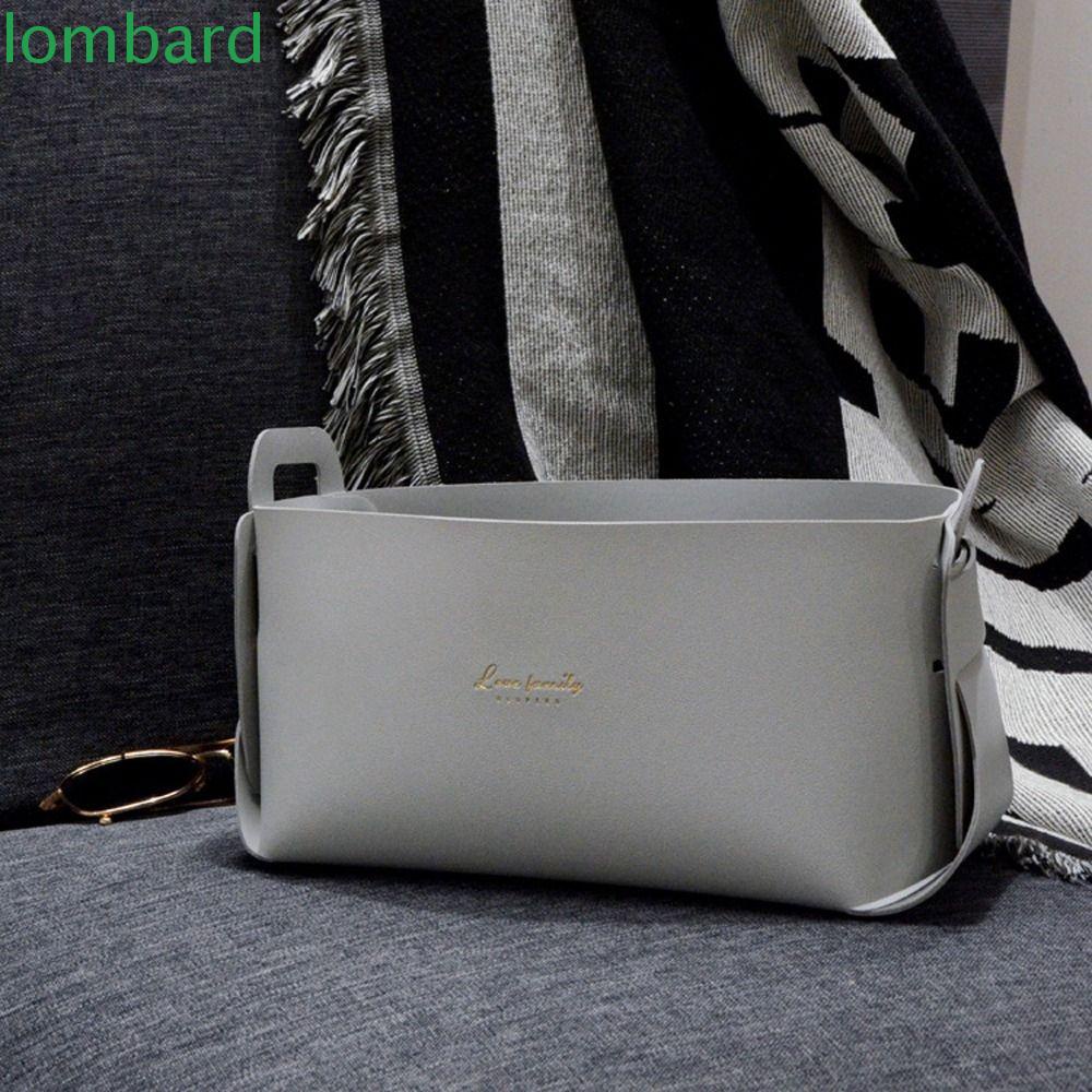 LOMBARD Túi Đựng Mỹ Phẩm Cỡ Lớn In Chữ Thời Trang Thanh Lịch Cho Nữ