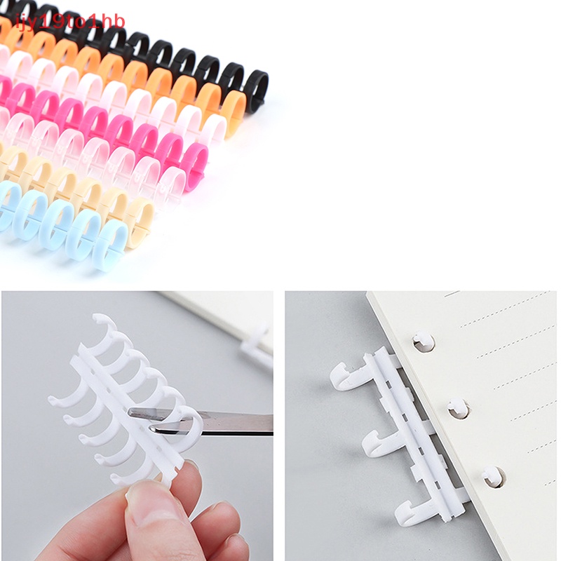 {Ijy19to1hb} 30 lỗ rời Lá nhựa ràng buộc Vòng mùa xuân vòng xoắn ốc cho A4 A5 A6 giấy mới