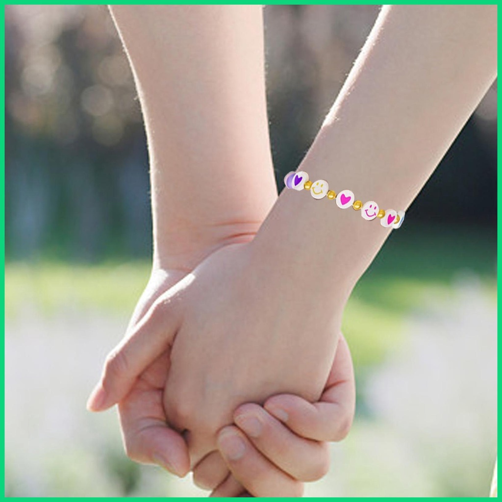 Set 1400 Hạt Xâu Chuỗi 4x7mm In Chữ Cái Làm Trang Sức Diy