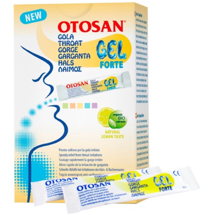 Gel ngậm họng Otosan Throat Gel Forte – Hỗ trợ giảm ho, viêm họng, đau rát họng và mất tiếng người lớn và trẻ em