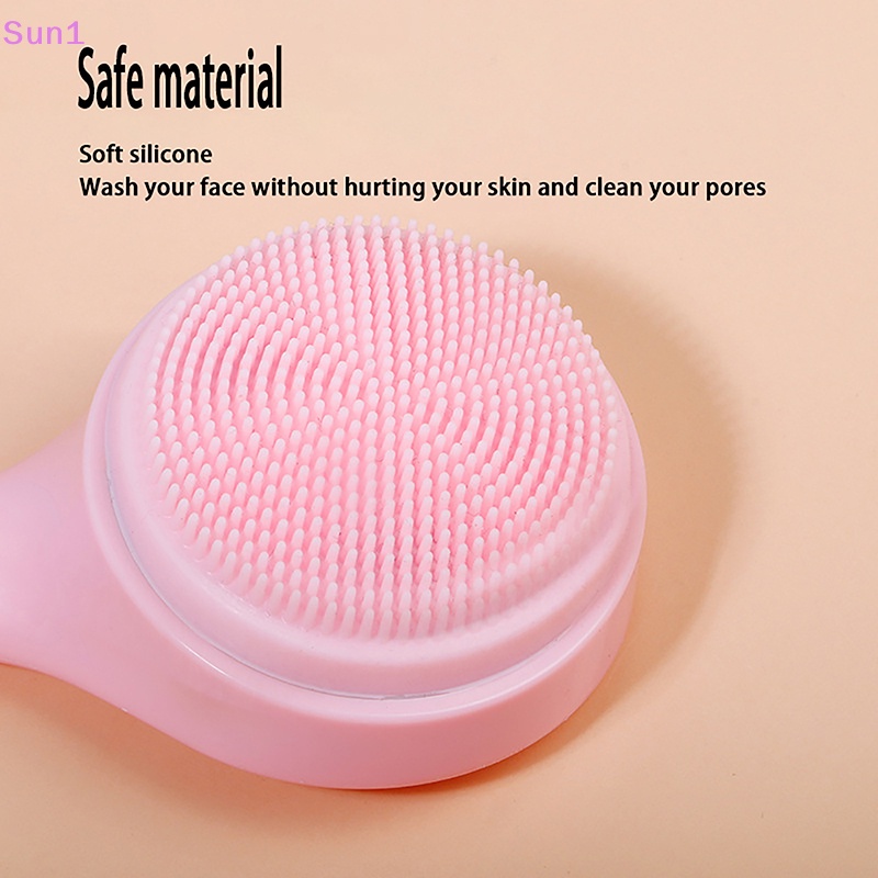 Cọ Rửa Mặt Silicone Mềm Mại Loại Bỏ Mụn Đầu Đen Hiệu Quả