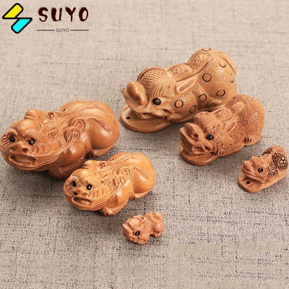 SUYO Tượng Phong Thủy May Mắn 3D Bằng Gỗ Trang Trí Nhà Cửa / Văn Phòng
