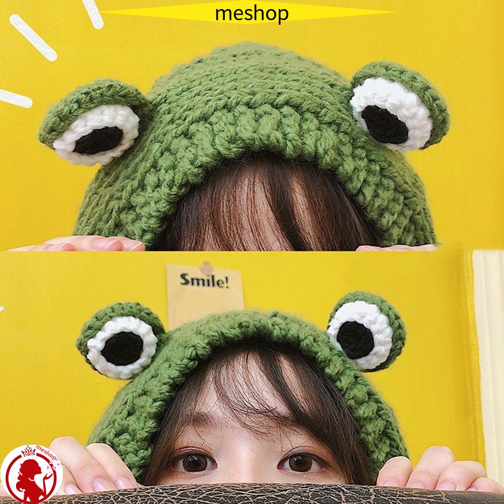 ME Mũ Dệt Kim Hình Chú Ếch Đáng Yêu Cho Bé Chụp Ảnh
