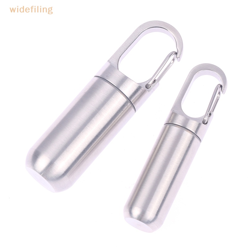 Hộp Đựng Thuốc Mini Bằng Thép Không Gỉ Chống Thấm Nước Tiện Dụng Mang Theo Du Lịch Cắm Trại