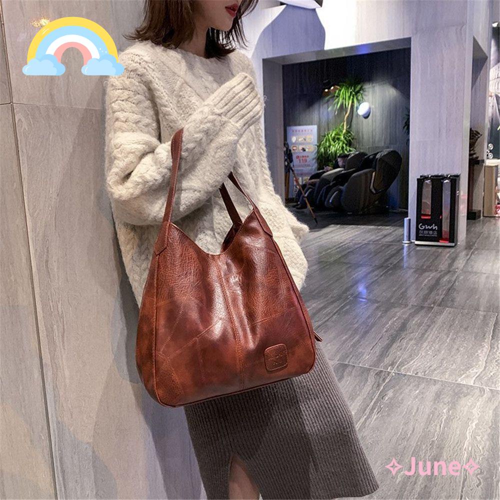 JUNE Túi Xách Du Lịch Cỡ Lớn Phong Cách Vintage