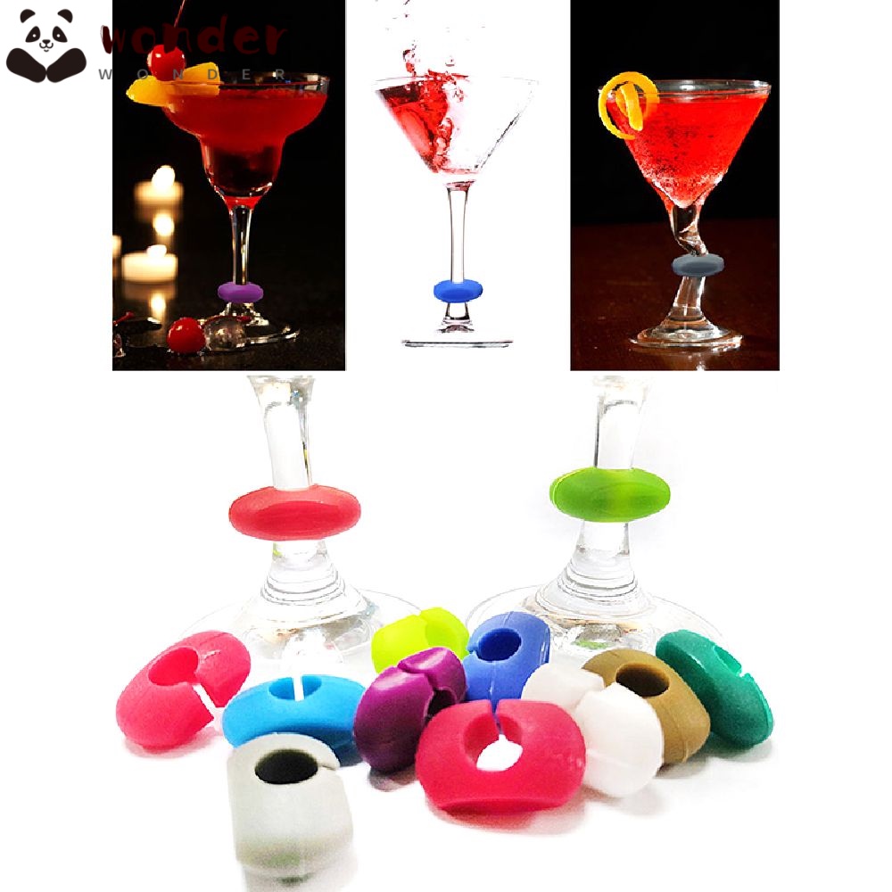 WONDER Nhãn Hiệu Đánh Dấu Ly Rượu Vang Bằng Thủy Tinh Sáng Tạo