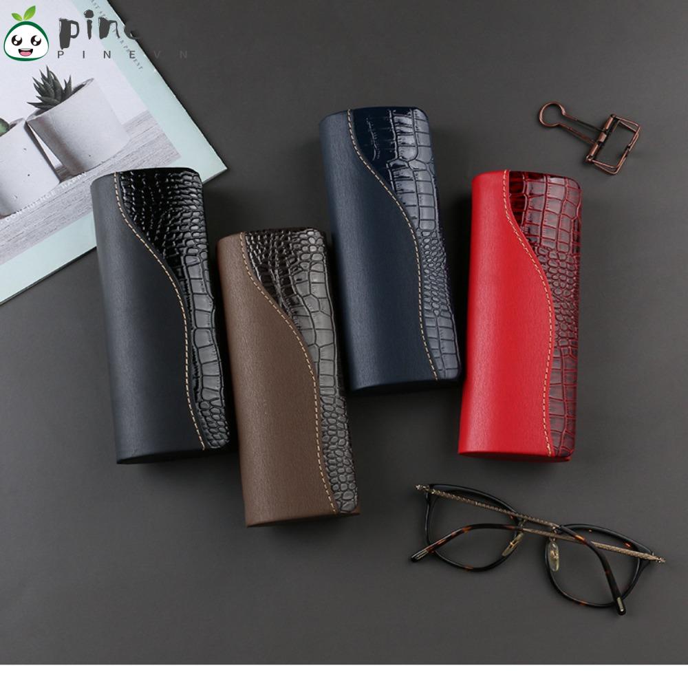 PINEVN Hộp Đựng Kính Chất Liệu Da Thời Trang Cho Nam Nữ