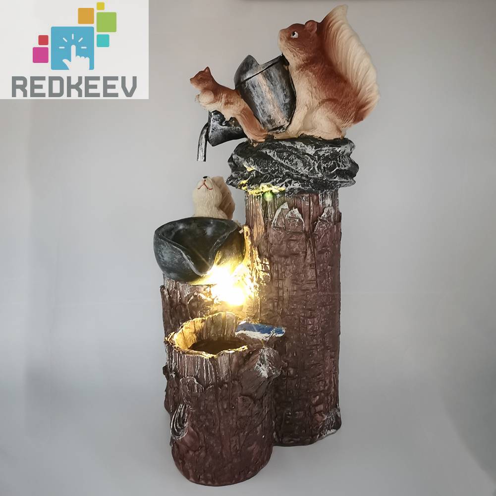 Tượng Hình Động Vật Bằng Nhựa Resin Giao Diện USB Trang Trí Sân Vườn