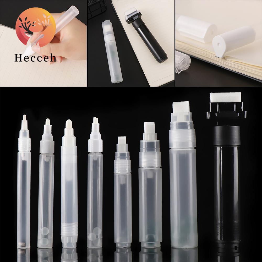 HECCEH Ống Nhựa Rỗng Đựng Bút Sơn Có Thể Tái Sử Dụng