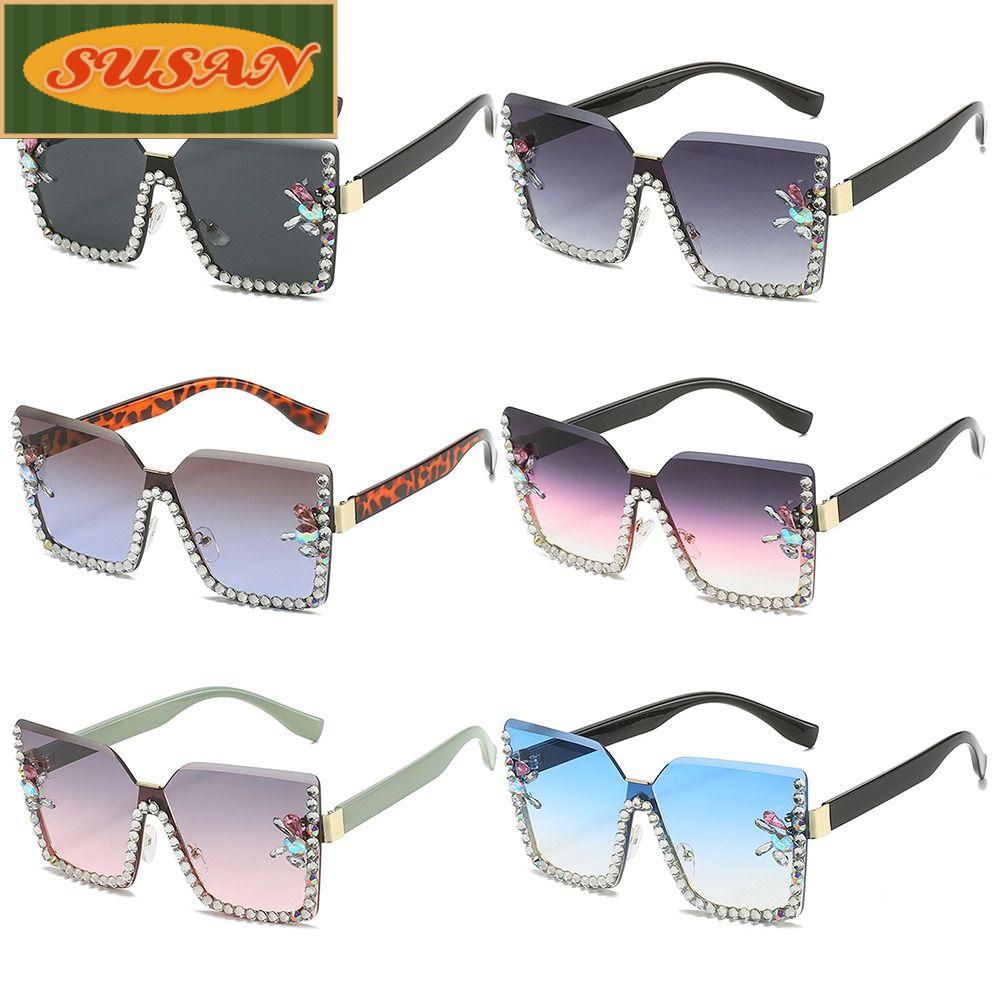 SUSANS Kính Mát Oversized Không Gọng Chống Tia UV400