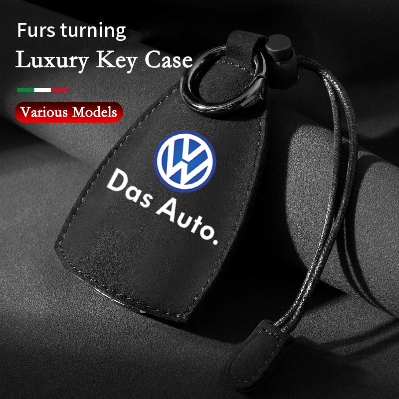 Vỏ Da Lộn Bảo Vệ Chìa Khóa Xe Hơi Volkswagen Polo Fox Gol Up Golf Beetle Santana Sagitar Tiguan Passat Touran Jetta Caddy Shsran