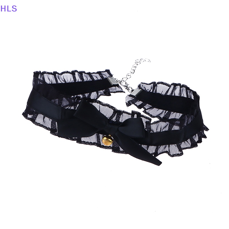 Vòng Cổ Choker Phối Ren Và Chuông Phong Cách Gothic Thời Trang